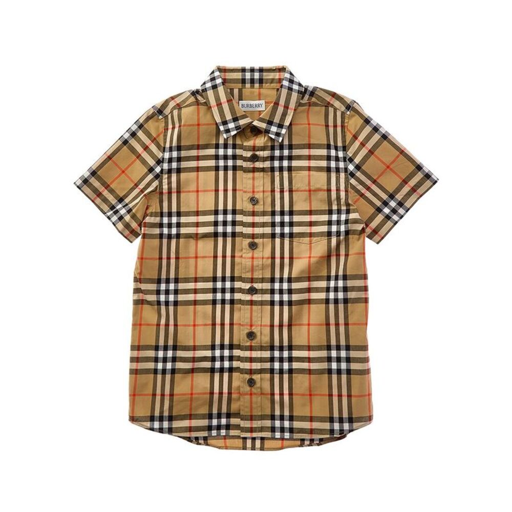 Burberry Girls Check Shirt, Brown